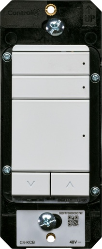 [THOM002329] CONTROL4 C4-KCB-C-SW Tastiera configurabile RS-485 Contemp. Snow Wh