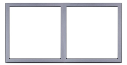 [THOM002670] HDL MP2H-EC/TILE.48-M-SG Frame per Tile 2 placche met space-gray