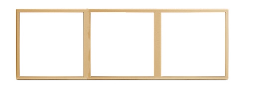 [THOM002673] HDL MP3H-EC/TILE.48-M-CG Frame per Tile 3 placche met champagne-gold