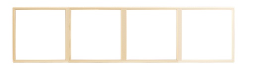 [THOM002677] HDL MP4H-EC/TILE.48-M-CG Frame per Tile 4 placche met champagne-gold