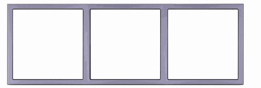 [THOM003155] HDL MP3H-EC/TILE.48-P-SG Frame per tastiera Tile 3 placche, grigio siderale