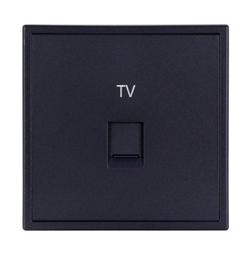 [THOM002692] HDL MP1-W-CATV/TILE.48-AG Placca presa CATV serie Tile ash-gray