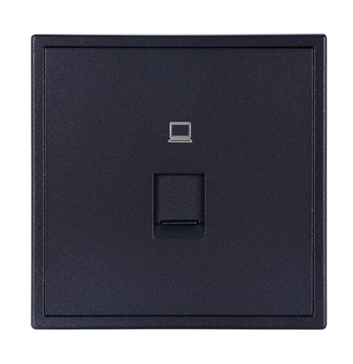 [THOM002684] HDL MP1-W-ETH/TILE.48-AG Placca presa Ethernet serie Tile ash-gray