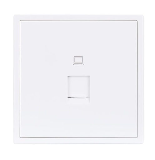 [THOM002683] HDL MP1-W-ETH/TILE.48-IW Placca presa Ethernet serie Tile ivory-white