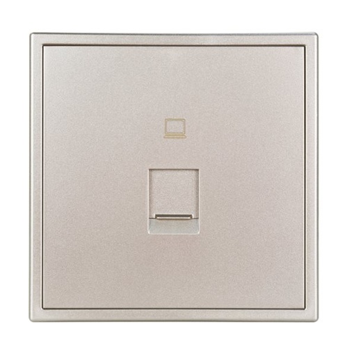 [THOM002689] HDL MP1-W-TEL/TILE.48-CG Placca presa Telefonica serie Tile champagne-gold