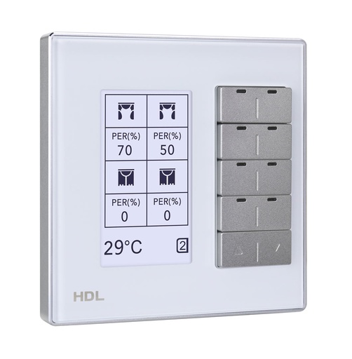 [THOM002720] HDL M/DLP04.1-A2-46-US-WH Modern Smart Panel KNX DLP US bianco