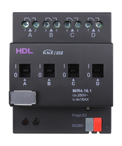 [THOM002749] HDL M/R4.16.1 Attuatore 4CH 16A DIN