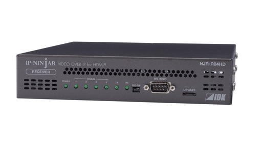 [TGES001280] IDKAV IDK NJR-R04HD Ricevitore IP F.O. a 10 GbE/4 HDMIFHD