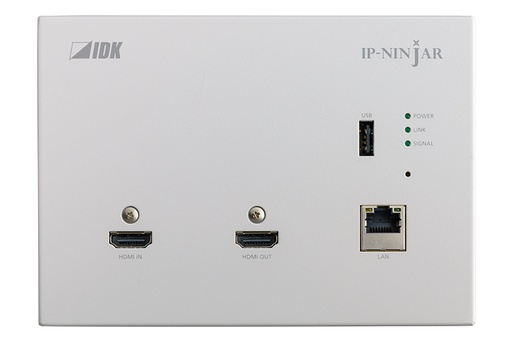 [TGES001777] IDKAV IDK NJR-P01UCW-TR Transceiver parete IP CAT 10 GbE/USB/HDMI4K@60 4:4:4