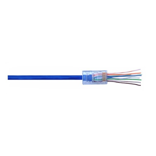 [TGES001040] INVIDEO CAVI TRUCABLE RJ45EZU6 BOX 100 PZ Connettore cavi CAT-6 UTP