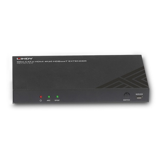 [TGES002011] LINDY 38342 Ricevitore HDBaseT HDMI Ricevitore HDBaseT HDMI 4K@60, Audio, IR & RS-232, PoH, 100m