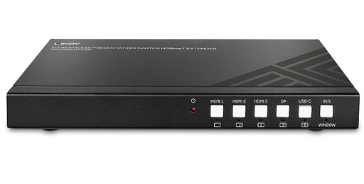 [TGES002016] LINDY 38338 Presentation Switch Seamless Presentation Switch Seamless 5 In, HDMI out + HDBaseT