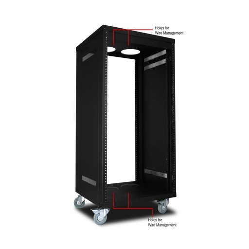 [TGES001513] STRONG SR-CS-RACK-21U Rack con pannelli laterali 21U profondità 45 cm