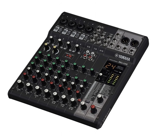 [TAUD001734] YAMAHA MG10X Mixer  a 10 ch, 4 mono + 3 stereo + effetti, no fader